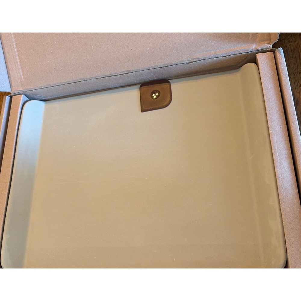 The Pampered Chef Stoneware Cookie Sheet 1343 Made In USA 15x13 New In Box
